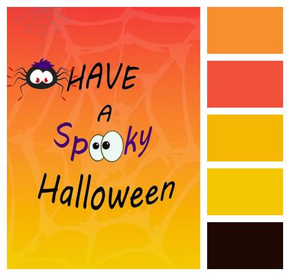 Halloween Spider Card Stock Image